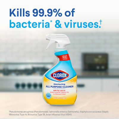 Clorox Crisp Lemon Disinfecting All Purpose Cleaner, 32 fl oz