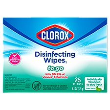 Clorox Fresh Scent Disinfecting Wipes, 25 count, 6.1 oz