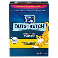 Fresh Step Outstretch Long Lasting Clumping Litter, Febreze, Lasts 50% Longer*, 10 Pounds