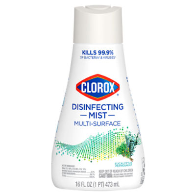 Clorox Disinfecting Mist, Eucalyptus Peppermint, Disinfecting Refill, 16 Fluid Ounces