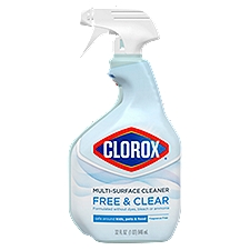 Clorox Free & Clear Multi Surface Cleaner, Spray Bottle, Fragrance Free, 32 Fluid Ounces