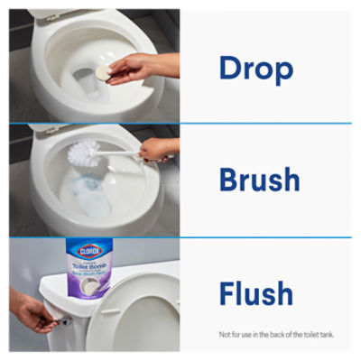 Clorox Foaming Toilet Bomb Lavender Clean Toilet Bowl Cleaner Tablets, 30 g, 5 count