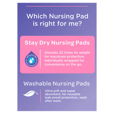 Lansinoh Nursing Pads, Washable - 4 pads