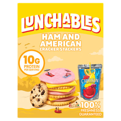 Lunchables Ham and American Cracker Stackers, 1 Each