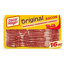 Oscar Mayer Original Naturally Hardwood Smoked Bacon, 16 oz, 16 Ounce