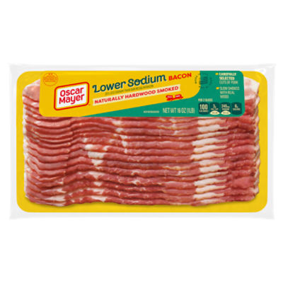 Oscar Mayer Lower Sodium Naturally Hardwood Smoked Bacon, 16 oz ShopRite