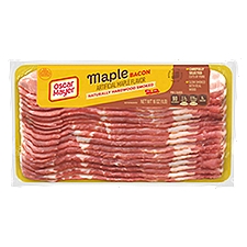 Oscar Mayer Naturally Hardwood Smoked Maple Bacon, 16 oz, 16 Ounce