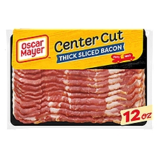Oscar Mayer Center Cut Thick Sliced Bacon, 12 oz, 12 Ounce