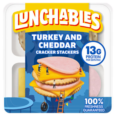 Lunchables Turkey and Cheddar Cracker Stackers, 3.2 oz