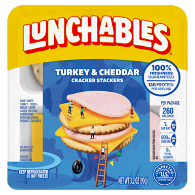 Lunchables Turkey & Cheddar Cracker Stackers Lunch Combination, 3.2 oz