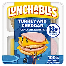 Lunchables Turkey & Cheddar Cheese with Crackers, Snack Kit, 3.2 Ounce