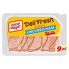 Oscar Mayer Deli Fresh Honey Uncured Ham Sliced Lunch Meat, 9 oz Tray, 9 Ounce