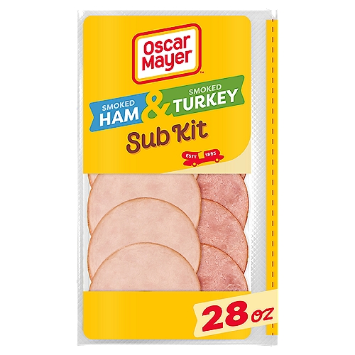 Oscar Mayer Smoked Ham & Turkey Sub Kit, 28 oz