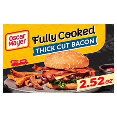 Oscar Mayer Fully Cooked Thick Cut Bacon, 2.52 oz
