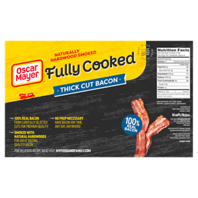 Oscar Mayer Fully Cooked Thick Cut Bacon, 2.52 oz - Fairway