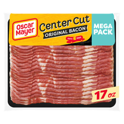 Oscar Mayer Original Center Cut Bacon Mega Pack, 17 oz Pack, 25-27 slices