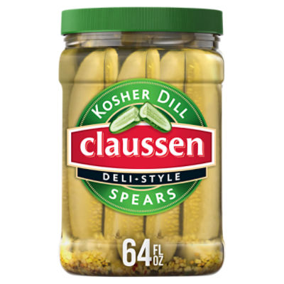 Claussen Deli-Style Kosher Dill Spears, 64 fl oz, 64 Fluid ounce