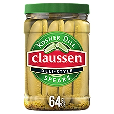 Claussen Deli-Style Kosher Dill Spears, 64 fl oz, 64 Fluid ounce