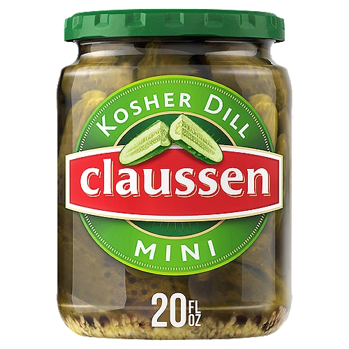 Claussen Kosher Dill Mini Pickles, 20 fl oz