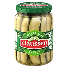 Claussen Kosher Dill Spears Pickles, 24 Fluid ounce