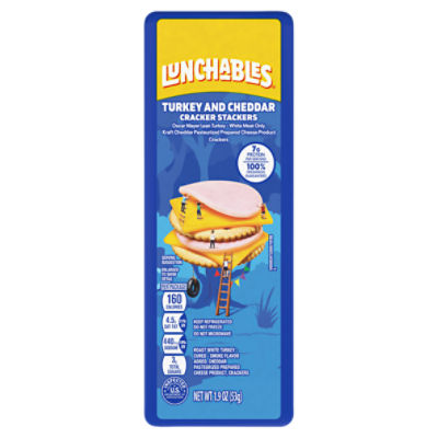 Lunchables Turkey and Cheddar Cracker Stackers, 1.9 oz, 1.9 Ounce