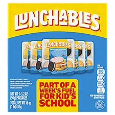 Lunchables Turkey and American Cracker Stackers, 3.2 oz, 5 count