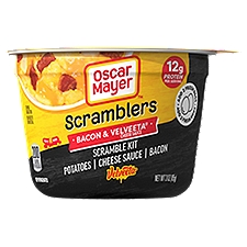 Oscar Mayer Scramblers Bacon and Velveeta Cheese Sauce Scramble Kit, 3 oz
