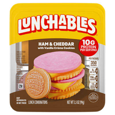 Lunchables Ham & Cheddar Cracker Stackers, 3.5 oz