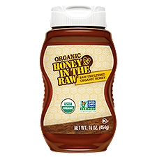 Honey In The Raw Organic Raw Unfiltered, Honey, 16 Ounce