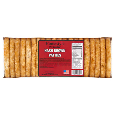 PFS Inc. Homestyle Pre-Cooked Hash Brown Patties, 2.81 lb