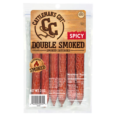 Cattleman's Cut 3oz Spicy Double Smoked Sausage