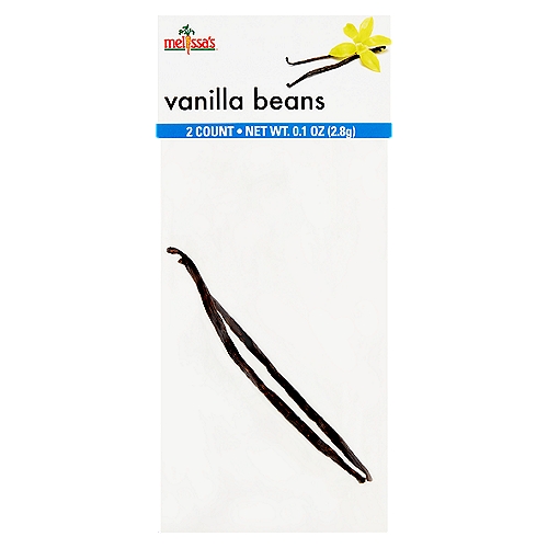 Melissa's Vanilla Beans, 2 count, 0.1 oz