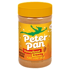 Peter Pan Honey Roast Creamy, Peanut And Natural Honey Spread, 16.3 Ounce