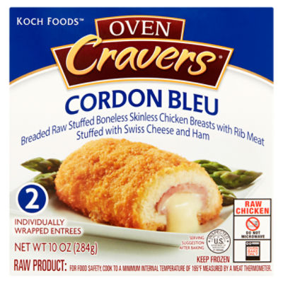 Koch Foods Oven Cravers Cordon Bleu, 2 count, 10 oz