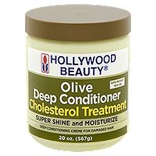 Hollywood Beauty Olive Deep Conditioner, Cholesterol Treatment, 20 Ounce