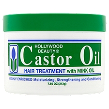 Hollywood Beauty Castor Oil Hair Treatment with Mink Oil, 7.50 oz, 7.5 Ounce