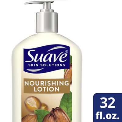 Suave Skin Solutions Body Lotion Cocoa Butter and Shea 32 oz, 32 Ounce