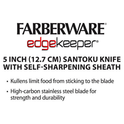 Farberware Edgekeeper 5 Santoku Knife Black/Gray
