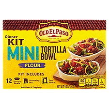 Old El Paso Mini Tortilla Bowl Mexican Dinner Kit, 9.3 Ounce
