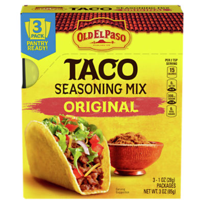 Old El Paso Original Taco Seasoning Mix, 1 oz, 3 count