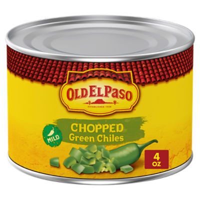 Old El Paso Peeled Chopped Green Chiles, 4.0 oz