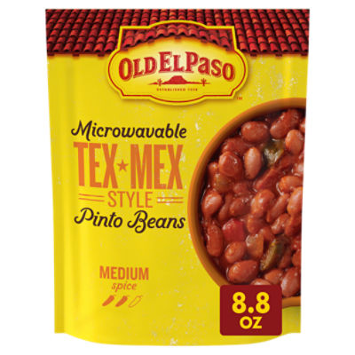 Old El Paso Microwavable Tex-Mex Style Pinto Beans, 8.8 oz