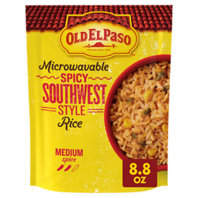 Old El Paso Microwavable Spicy Southwest Style Rice, 8.8 oz, 8.8 Ounce