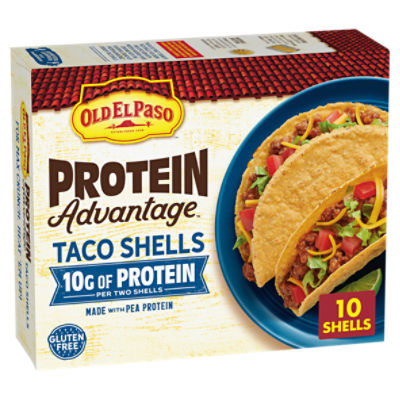 Old El Paso Protein Advantage Taco Shells, 10 count, 4.94 oz
