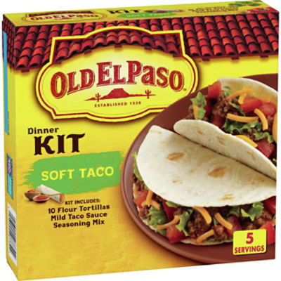 Old El Paso Soft Taco Dinner Kit, 12.5 oz, 12.5 Ounce