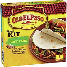 Old El Paso Soft Taco Dinner Kit, 12.5 oz