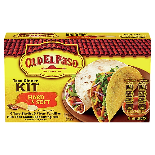 OLD EL PASO Hard & Soft Taco Dinner Kit, 11.4 oz
