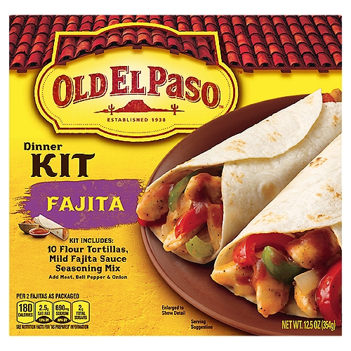 OLD EL PASO Fajita Dinner Kit, 12.5 oz