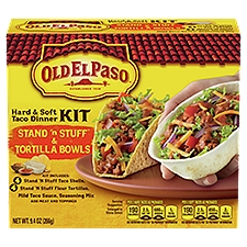 Old El Paso Stand'n Stuff&Taco Boats Hard&Soft Taco Dinner Kit, 9.4 Ounce