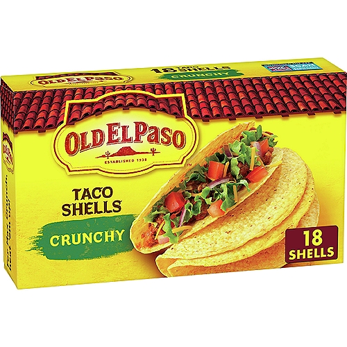 Old El Paso Crunchy Taco Shells, 18 count, 6.89 oz